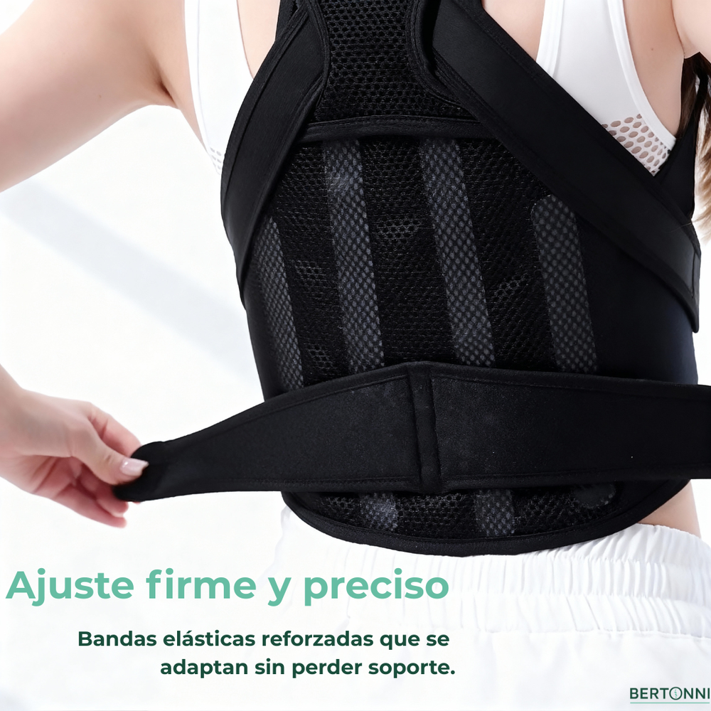 Ajuste de correas del corrector postural Bertonni – firme y preciso