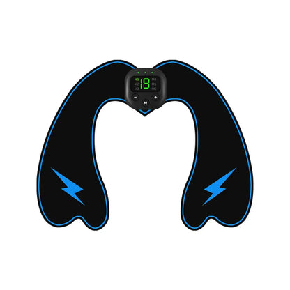 Smart EMS abdominal muscle stimulator for core training and recovery with adjustable settings.